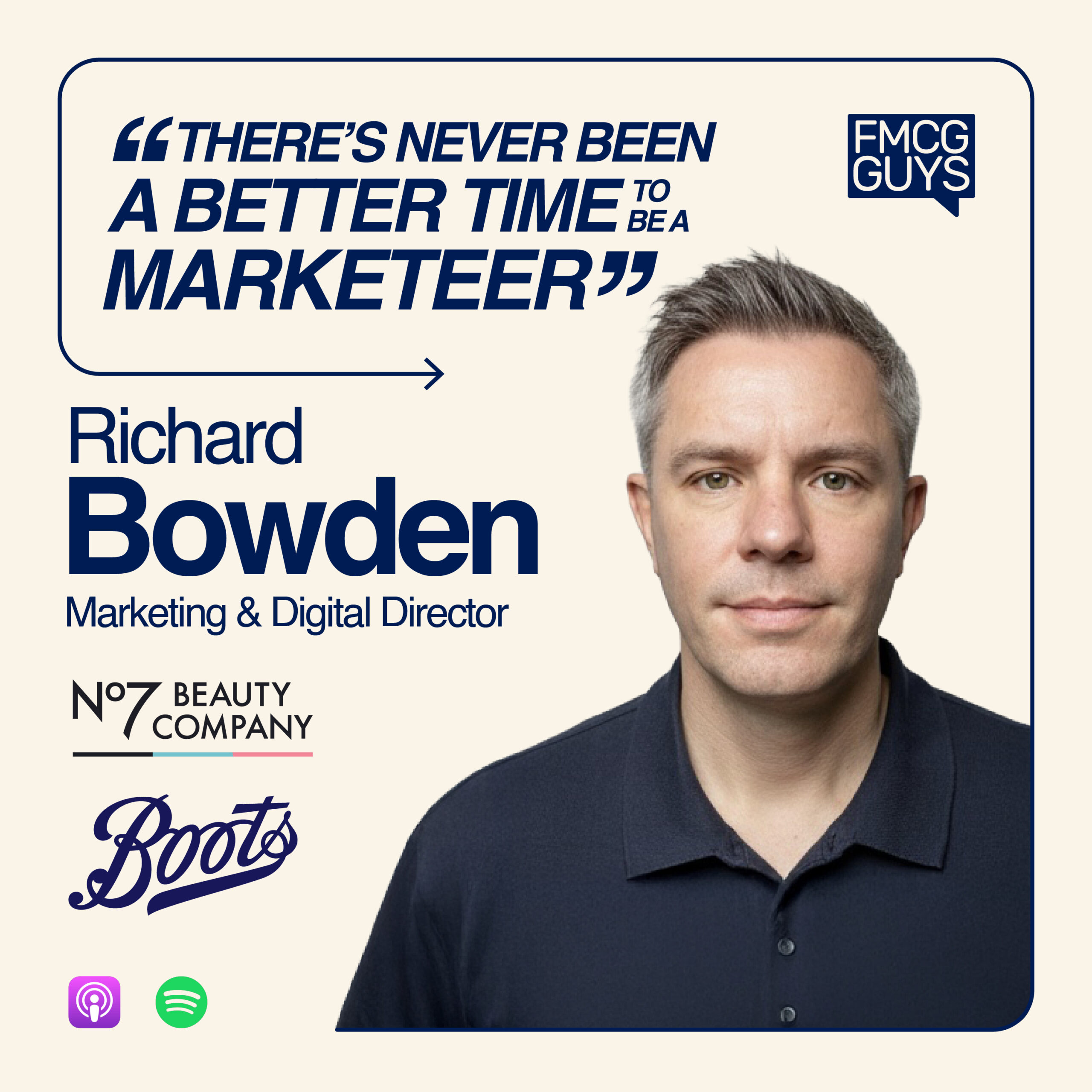 288. Richard Bowden, Marketing and Digital Director at No7 by Boots: A Zigzag Career, Beauty, Premium Private Label, DTC in FMCG, Marketing at The Driving Seat