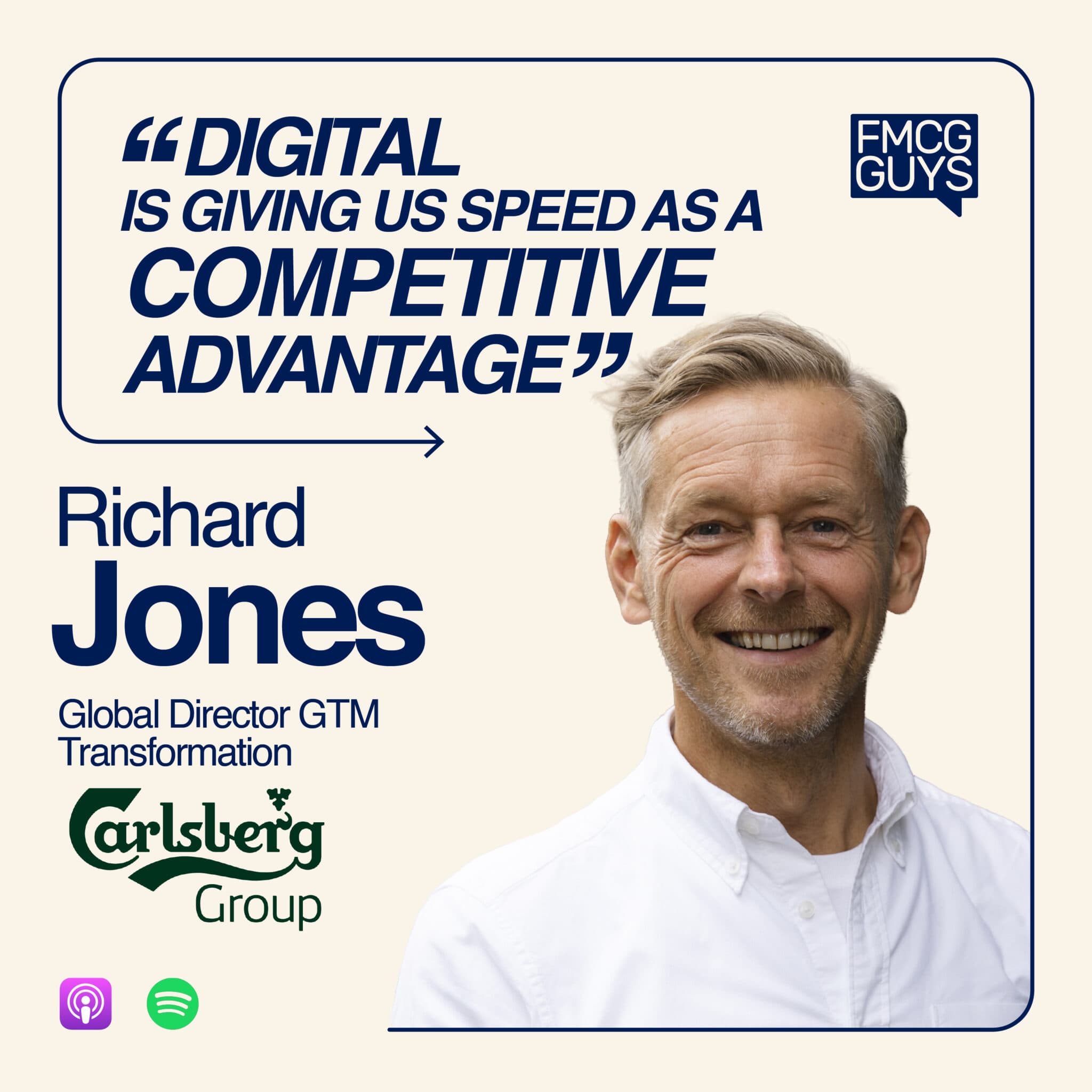 313. Richard Jones, Global GTM Director at Carlsberg: eCom in FMCG, eB2B, Digitalizing Routes to Market, Leading in Crisis, Micro-Customer Centricity, Adapting to Behaviour Changes