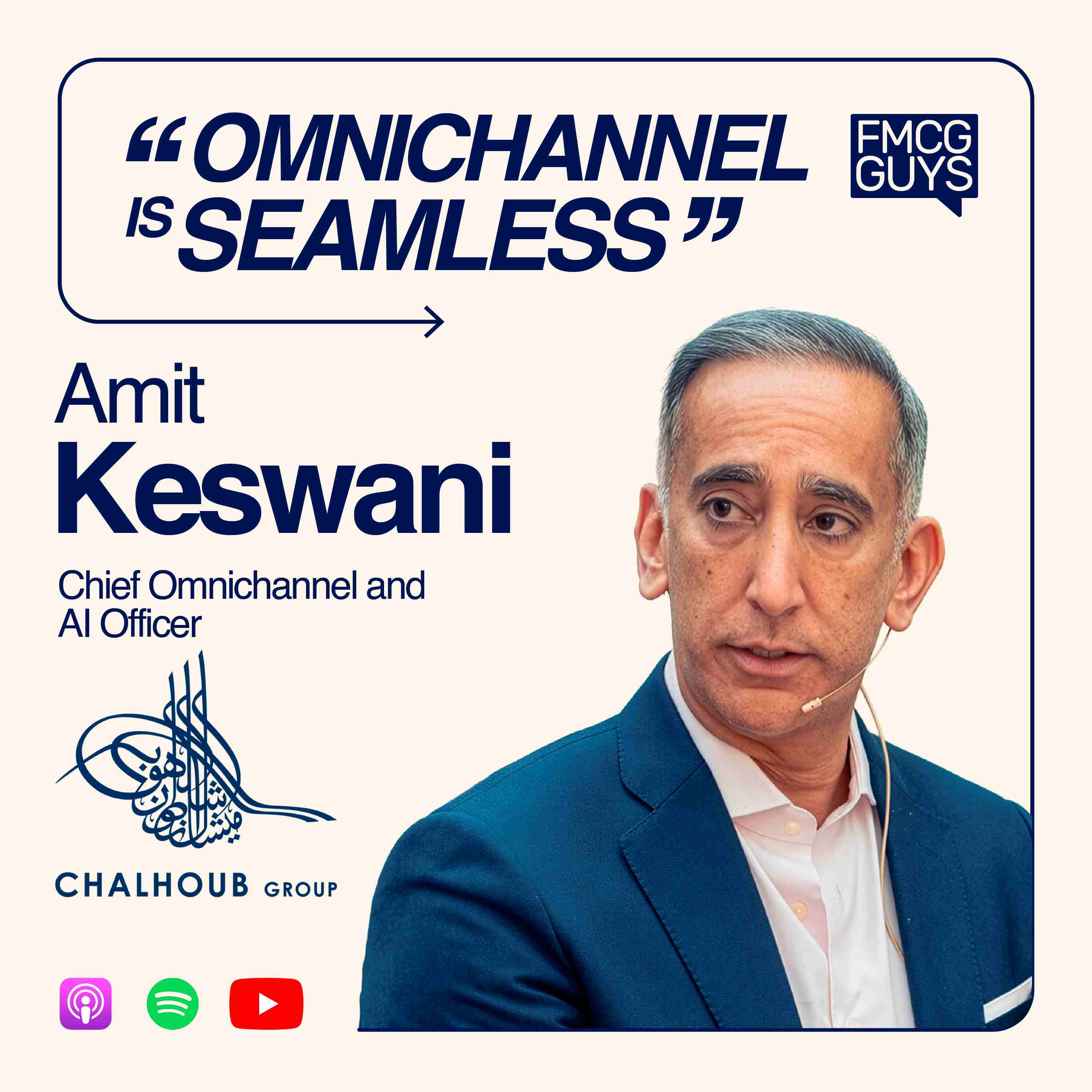 318. Amit Keswani, Chief Omnichannel and AI Officer at Chalhoub Group live from Shoptalk Luxe: On/Off Line Intergration in Luxury, AI applications, Licences, Risk-Taking in a Career